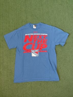 Reebok NHL New York Rangers 2014 Eastern Conference Champions Hockey Roster Blue